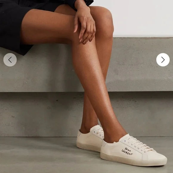 🚫 SOLD Saint Laurent Court Classic SL/06 Embroidered Sneakers - Picture 11 of 11